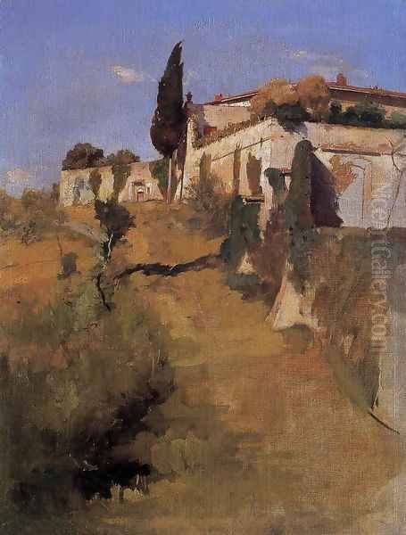 Villa Castellani, Belloguardo I Oil Painting by Frank Duveneck