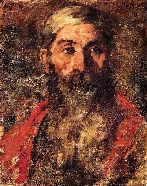 The Old Philosopher Oil Painting by Frank Duveneck