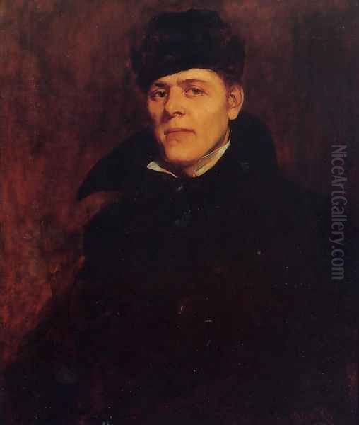 Portrait of Major Dillard H. Clark I Oil Painting by Frank Duveneck