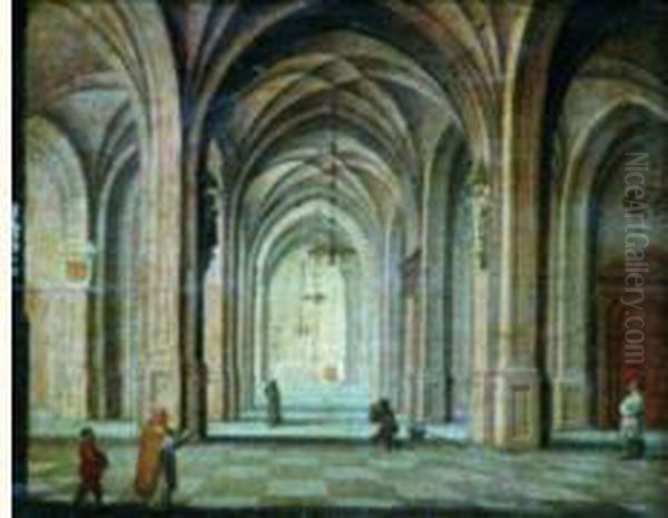 Interieur D'eglise Oil Painting by Pieter Ii Neefs