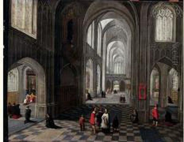 Interieur D'eglise by Pieter Ii Neefs