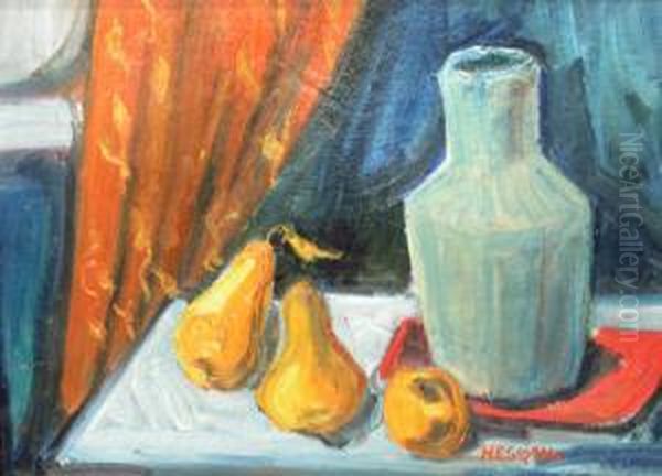 Still Life With Vase And Fruit by Grigore Negosanu