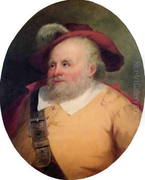 James Hackett as Falstaff Oil Painting by George Henry Durrie