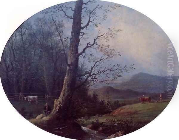 Spring Oil Painting by George Henry Durrie