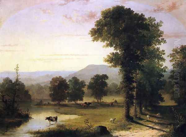 Summer Day on the River Oil Painting by George Henry Durrie