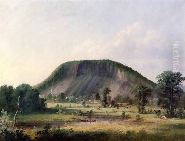 West Rock, New Haven II Oil Painting by George Henry Durrie