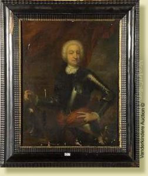 Portrait D'un Marechal En Cuirasse Oil Painting by Constantin Netscher