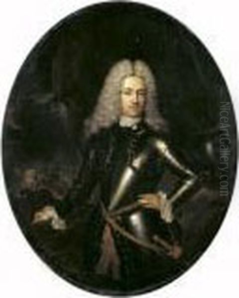 Portrait Du Baron Willem Van Zondelande Oil Painting by Constantin Netscher