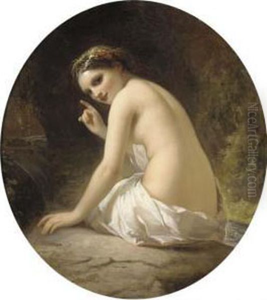 The River Nymph Oil Painting by Francesco Netti