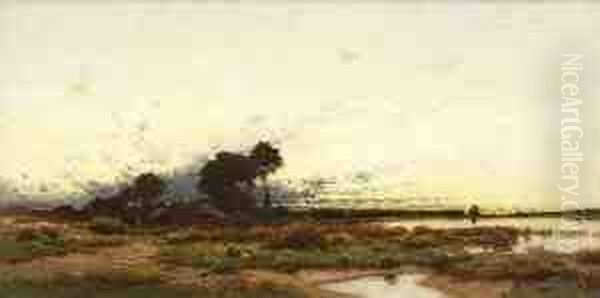 Moorlandschaft Oil Painting by Ludwig, Louis Neubert