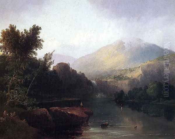 A Lake in the White Mountains Oil Painting by Thomas Doughty