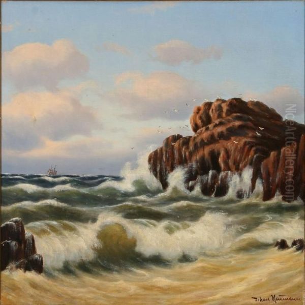 Hammeren, Bornholm Oil Painting by Johann Jens Neumann