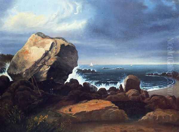 Scituate Beach, Massachusetts Oil Painting by Thomas Doughty