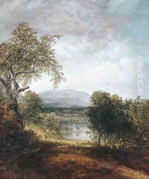 A River Glimpse Oil Painting by Thomas Doughty