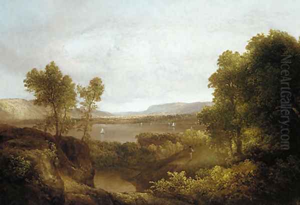 On the Hudson Oil Painting by Thomas Doughty