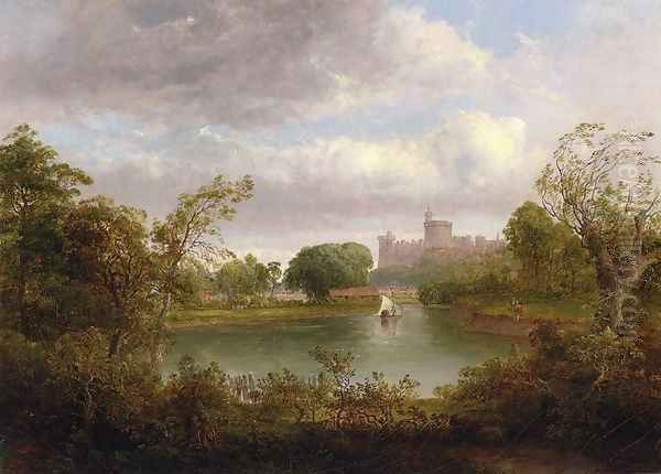 Windsor Castle Oil Painting by Thomas Doughty