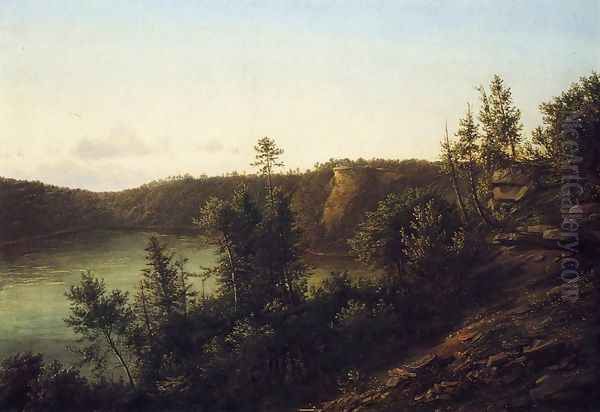 Palisades Neaar Fort Lee Oil Painting by Thomas Doughty