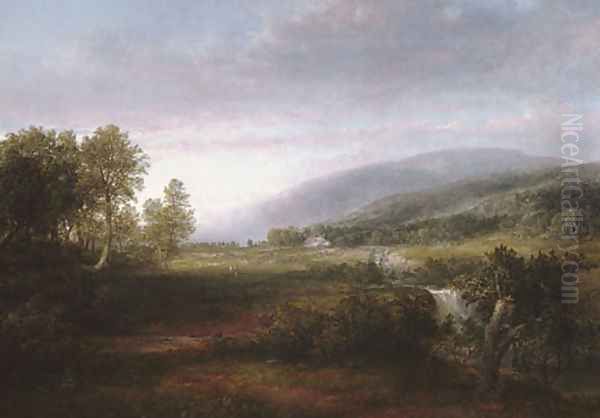 Spring Landscape Oil Painting by Thomas Doughty