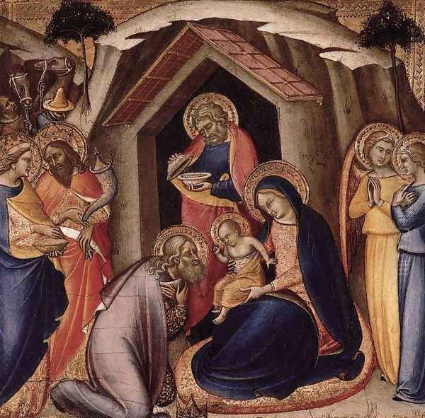 Adoration of the Magi 1360-65 Oil Painting by Luca Di Tomme