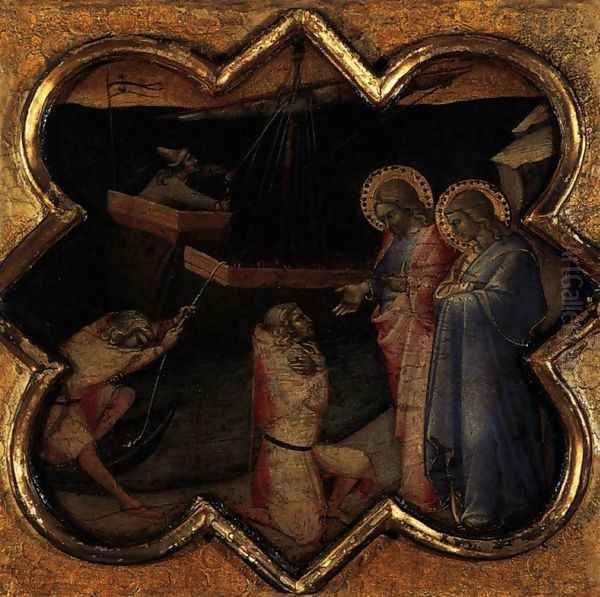 Scenes from the Life of St Thomas (1) 1362 Oil Painting by Luca Di Tomme