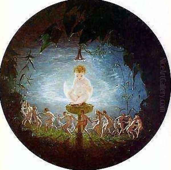 Puck Oil Painting by Richard Dadd