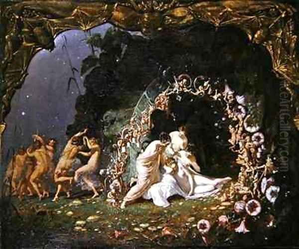 Titania Sleeping 2 Oil Painting by Richard Dadd