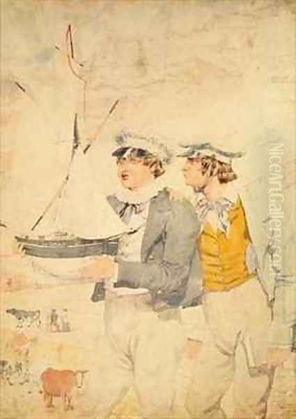 Juvenile Members of the Yacht Club Oil Painting by Richard Dadd