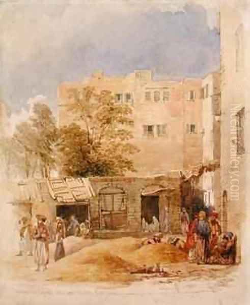 The Corn Market Beirut Oil Painting by Richard Dadd