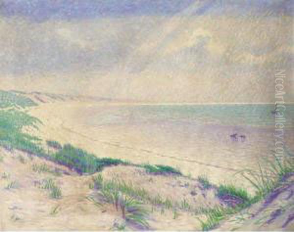 De Baai Van Zoutelande Oil Painting by Ferdinand Hart Nibbrig