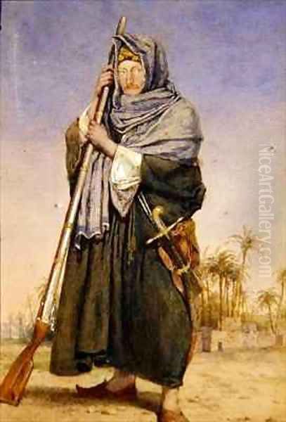 Portrait of Sir Thomas Phillips in Arab Dress Oil Painting by Richard Dadd