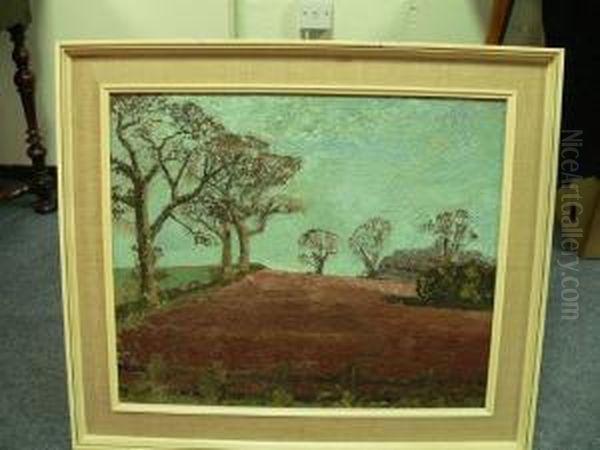 Oxlease Farm Oil Painting by Richard Henry Nibbs