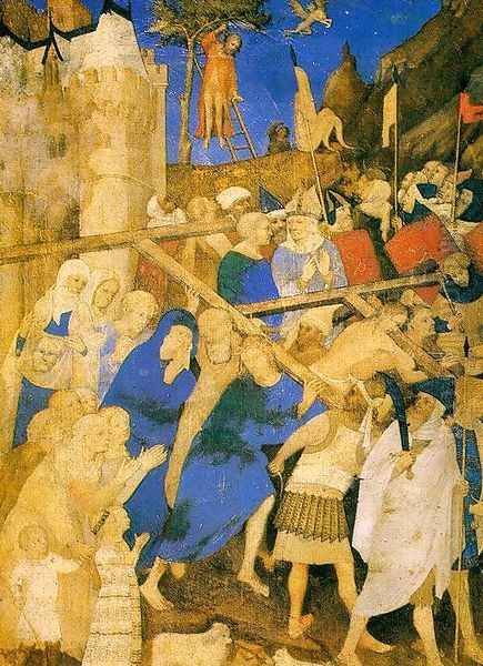 The Carrying of the Cross 1409 Oil Painting by Jacquemart De Hesdin