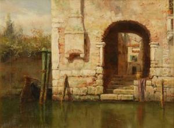 Venice Doorway Oil Painting by Burr H. Nicholls