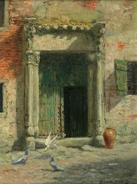 El Greco's Home, Toledo, Spain Oil Painting by Burr H. Nicholls