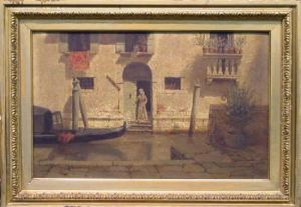 Venetian Doorway Oil Painting by Burr H. Nicholls