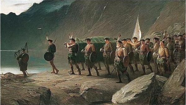 Cha Til Mi Tuilidch (i Return No More) Oil Painting by John Watson Nicol