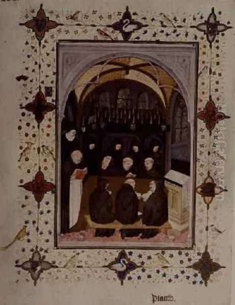 Offices of the Dead funeral ceremonies Oil Painting by Jacquemart De Hesdin