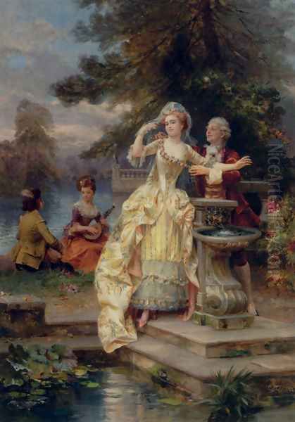 Les Amiants Oil Painting by Cesare-Auguste Detti