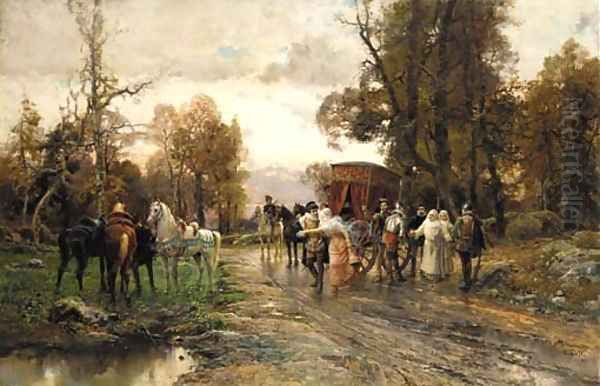 A safe passage Oil Painting by Cesare-Auguste Detti