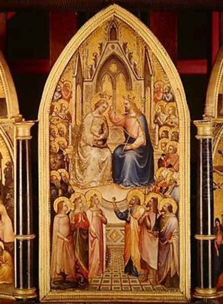 The Coronation of the Virgin and Other Scenes 1367 Oil Painting by Giusto di Giovanni de' Menabuoi