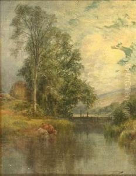 The Mill Lade Oil Painting by Pollok Sinclair Nisbet