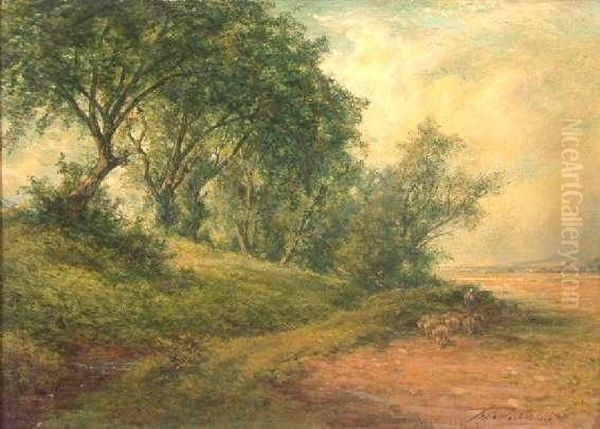 At Ceres, Fifeshire Oil Painting by Pollok Sinclair Nisbet