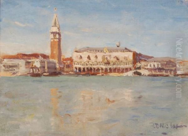 Thedoge's Palace Oil Painting by Robert Buchan Nisbet