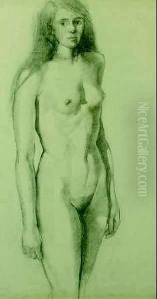 Nudo Di Donna Oil Painting by Robert Buchan Nisbet