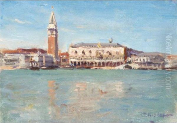 The Doge's Palace Oil Painting by Robert Buchan Nisbet