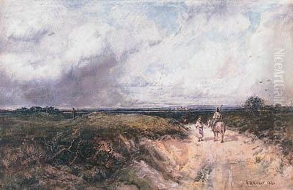 The Coming Storm, Surrey Oil Painting by Robert Buchan Nisbet