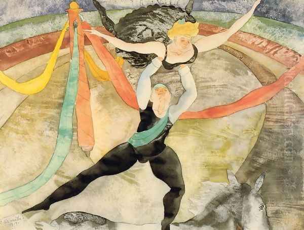 The Circus Oil Painting by Charles Demuth