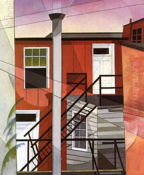 Modern Conveniences Oil Painting by Charles Demuth