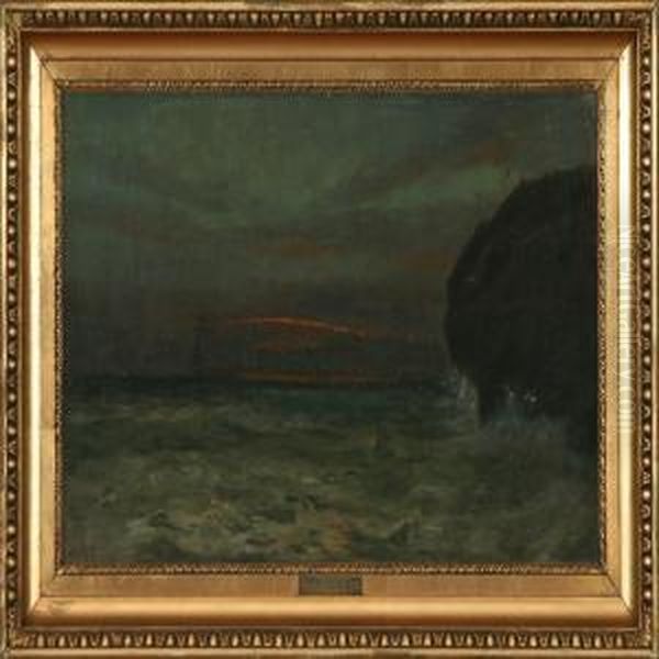 Costal Scenery Oil Painting by Thorvald Simeon Niss