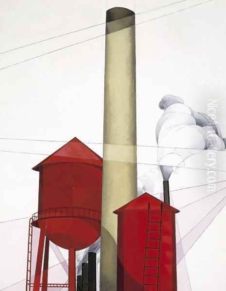 Buildings Oil Painting by Charles Demuth